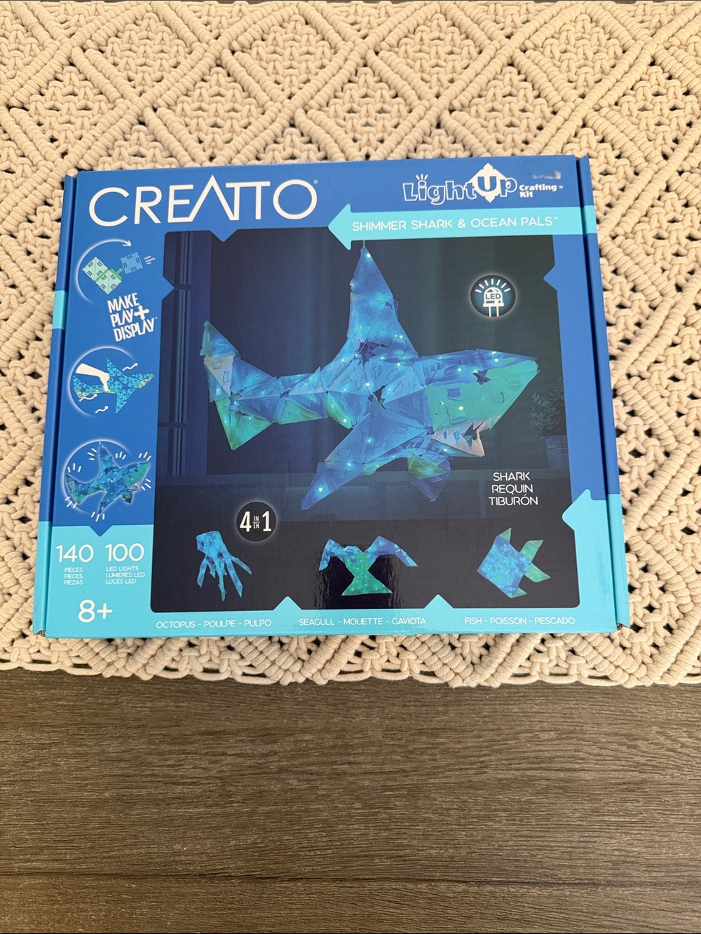 Creator LightUp Shimmer Shark & Ocean Pals Kids Craft Kit - Blue